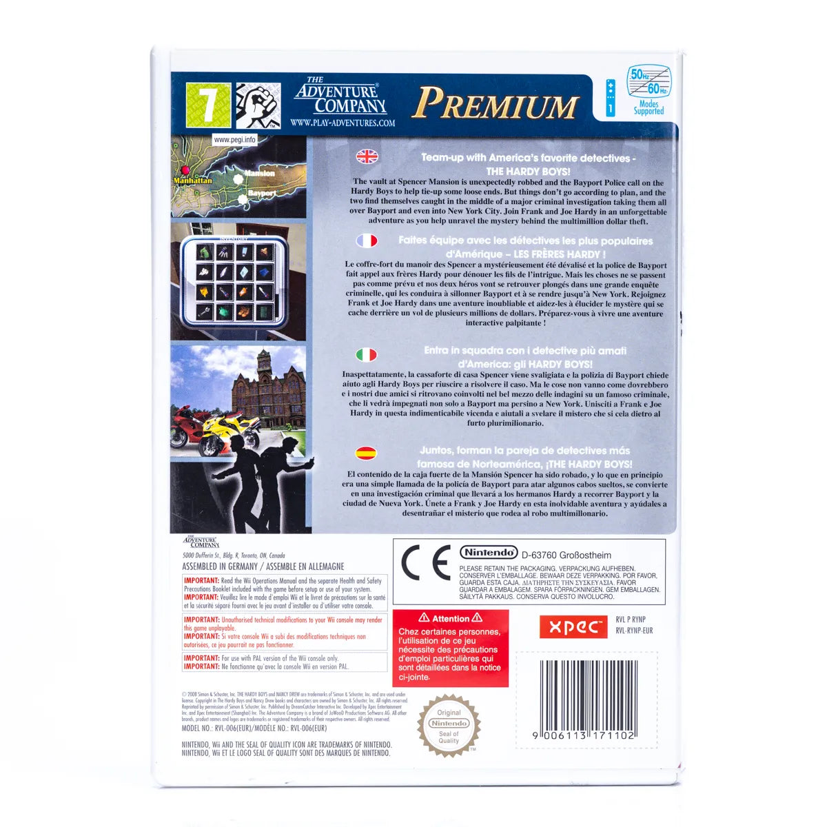 The Hardy Boys: The Hidden Theft - Wii spill - Retrospillkongen