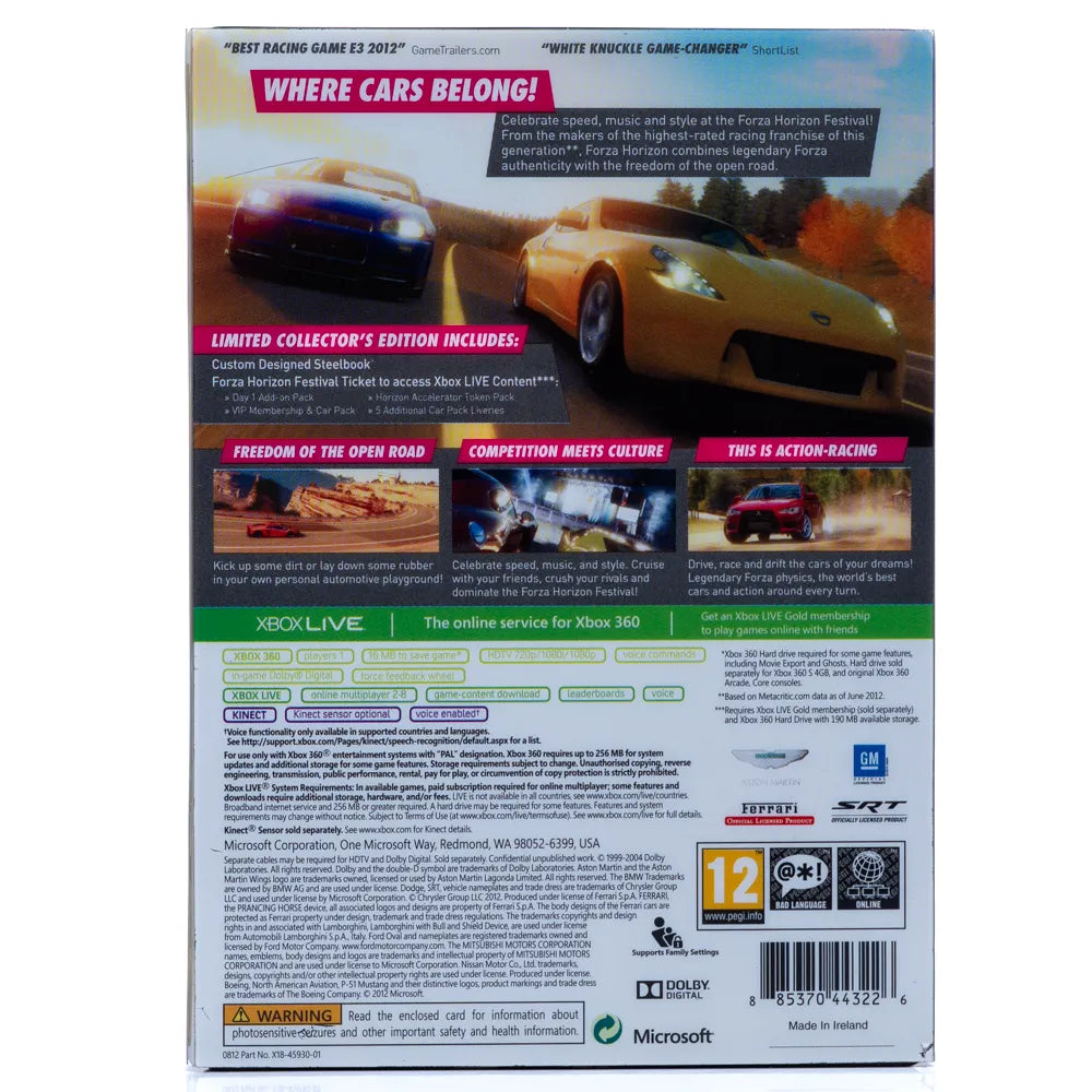 Forza Horizon (Limited Collector's Edition) - Xbox 360 spill