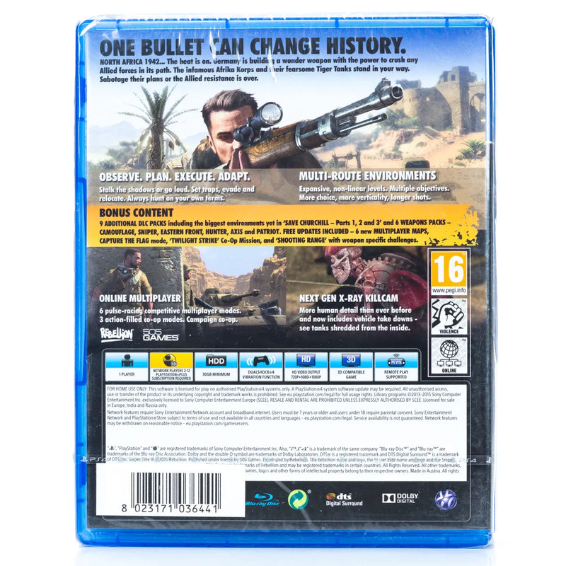 Sniper Elite III: Afrika - Ultimate Edition - PS4 spill (Forseglet)