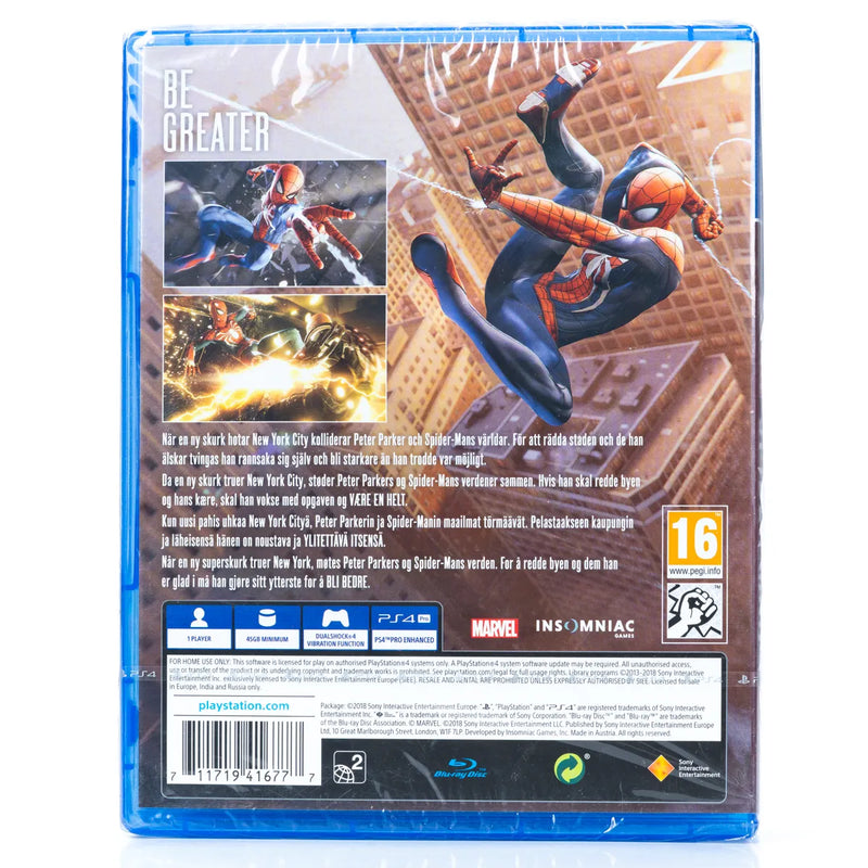 Marvel Spider-Man - PS4 spill (Forseglet)