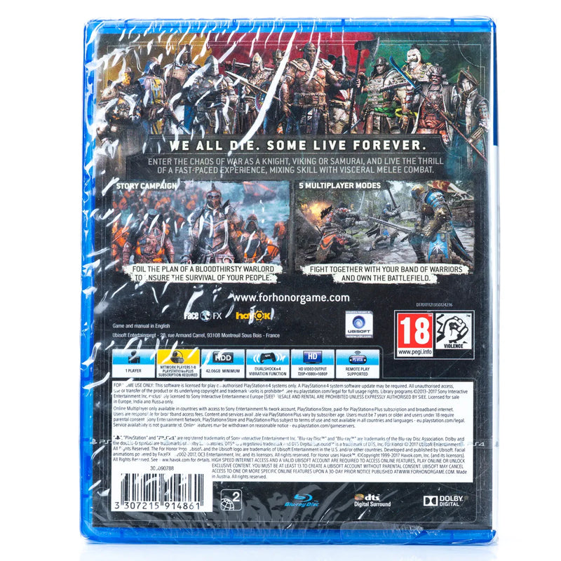 For Honor - PS4 spill (Forseglet)