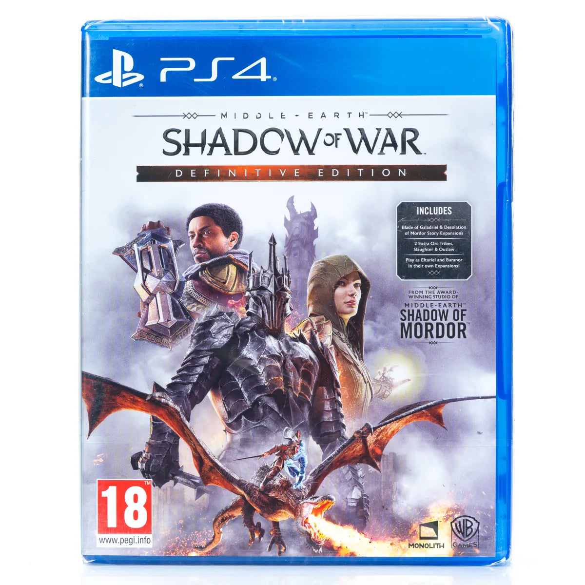 Middle-Earth: Shadow of War (Definitive Edition) - PS4 spill (Forseglet) - Retrospillkongen