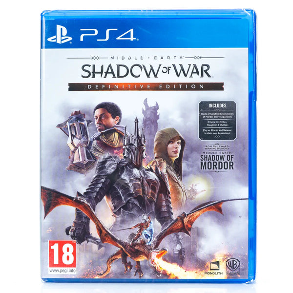 Middle-Earth: Shadow of War (Definitive Edition) - PS4 spill (Forseglet)