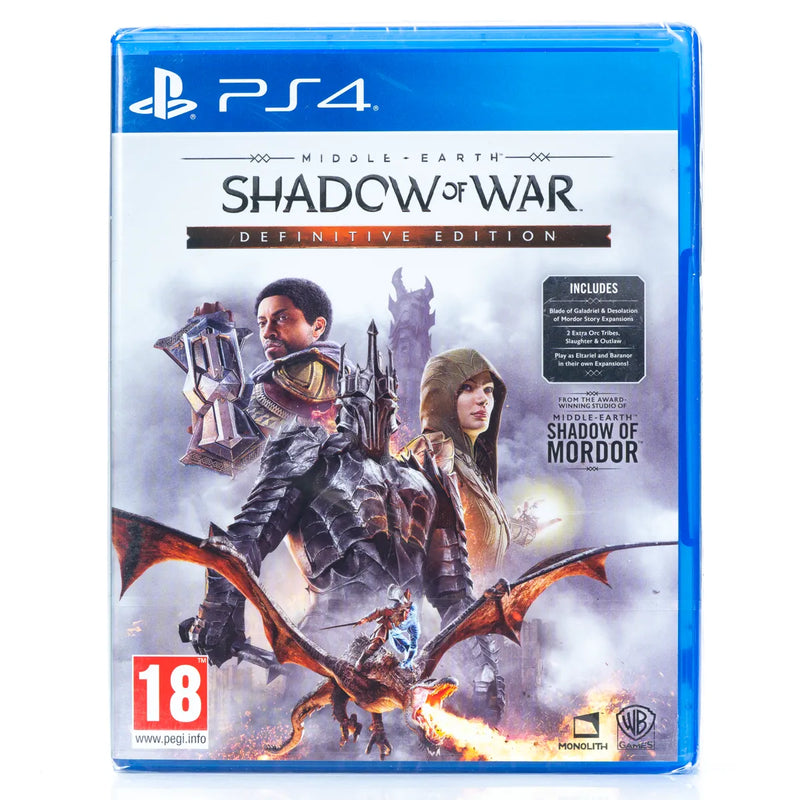 Middle-Earth: Shadow of War (Definitive Edition) - PS4 spill (Forseglet)