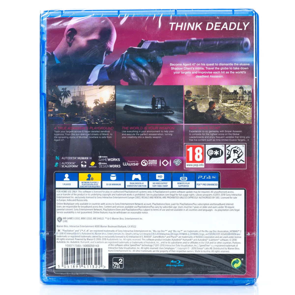 Hitman 2 - PS4 spill (Forseglet) - Retrospillkongen