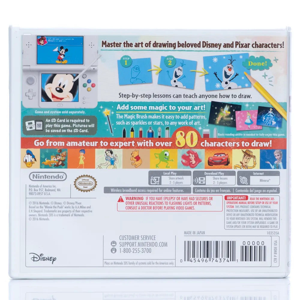 Disney Art Academy (NTSCU) - Nintendo 3DS spill - Retrospillkongen