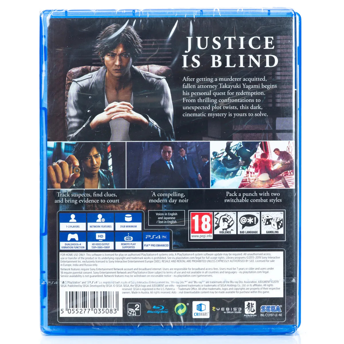 Judgment - PS4 spill (Forseglet) - Retrospillkongen