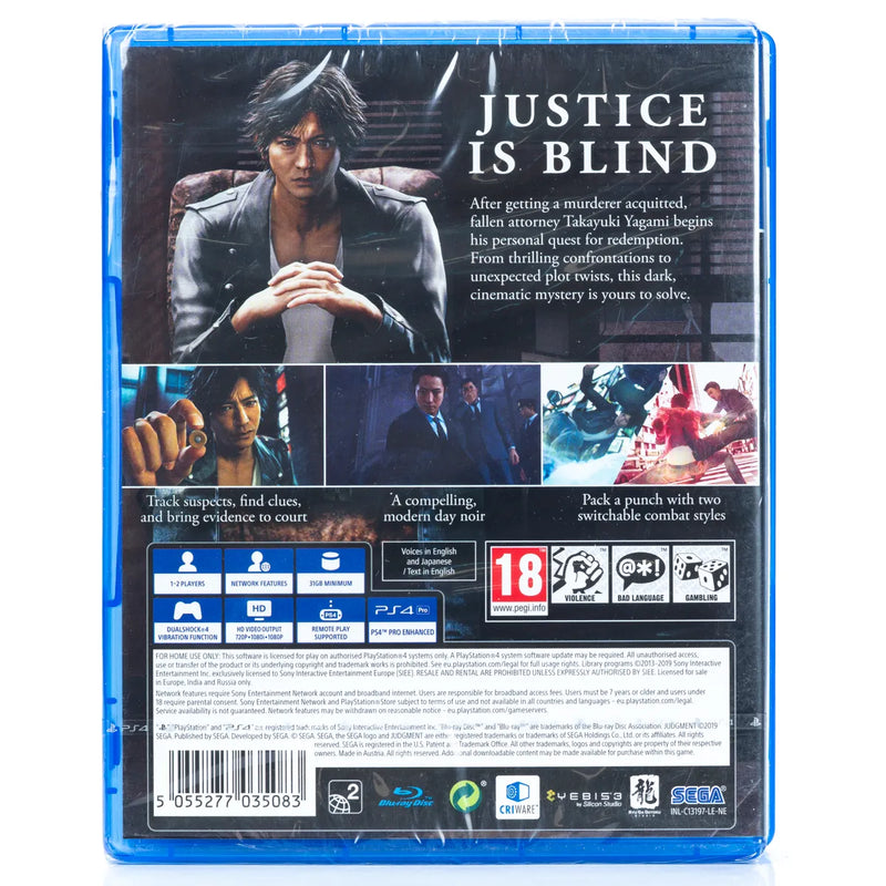 Judgment - PS4 spill (Forseglet)