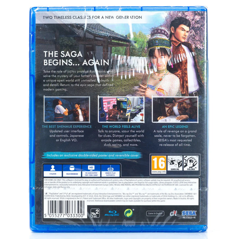 Shenmue I & II - PS4 spill (Forseglet)