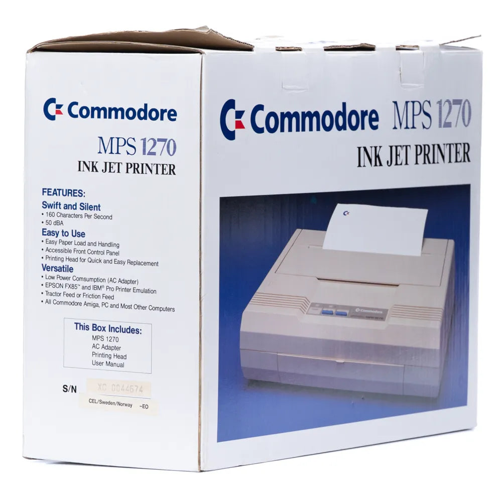 Original Commodore MPS 1270 Printer i Eske (Forseglet)