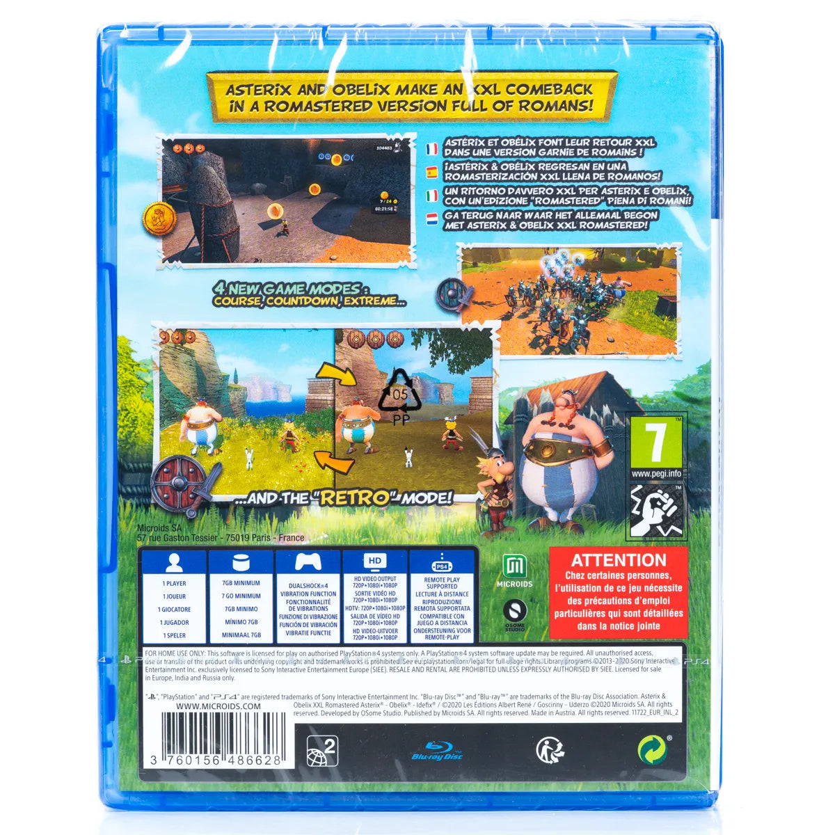 Asterix & Obelix XXL: Romastered - PS4 spill (Forseglet) - Retrospillkongen