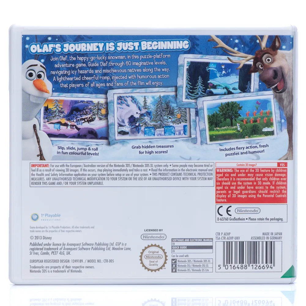 Disney Frozen Olaf's Quest - 3DS spill - Retrospillkongen