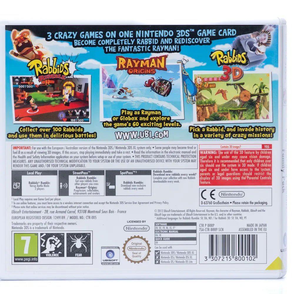 Rayman and Rabbids Family Pack - Nintendo 3DS spill - Retrospillkongen
