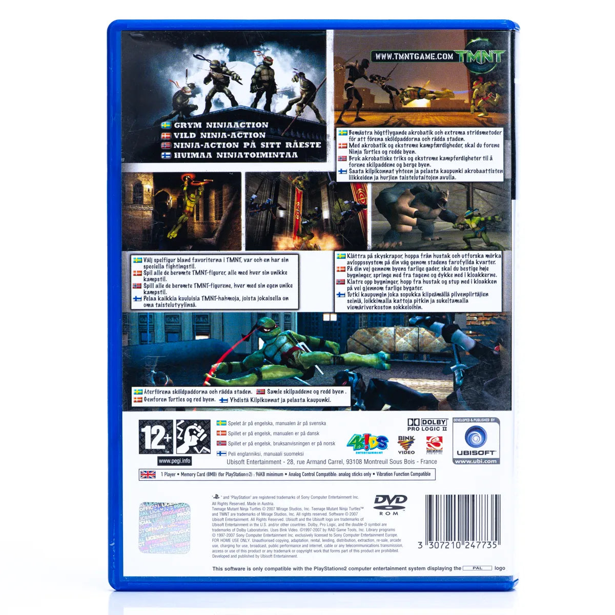 TMNT: Teenage Mutant Ninja Turtles - PS2 Spill - Retrospillkongen