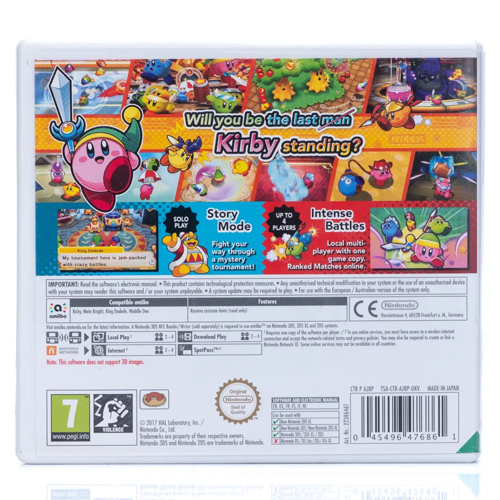 Kirby Battle Royale - Nintendo 3DS spill - Retrospillkongen