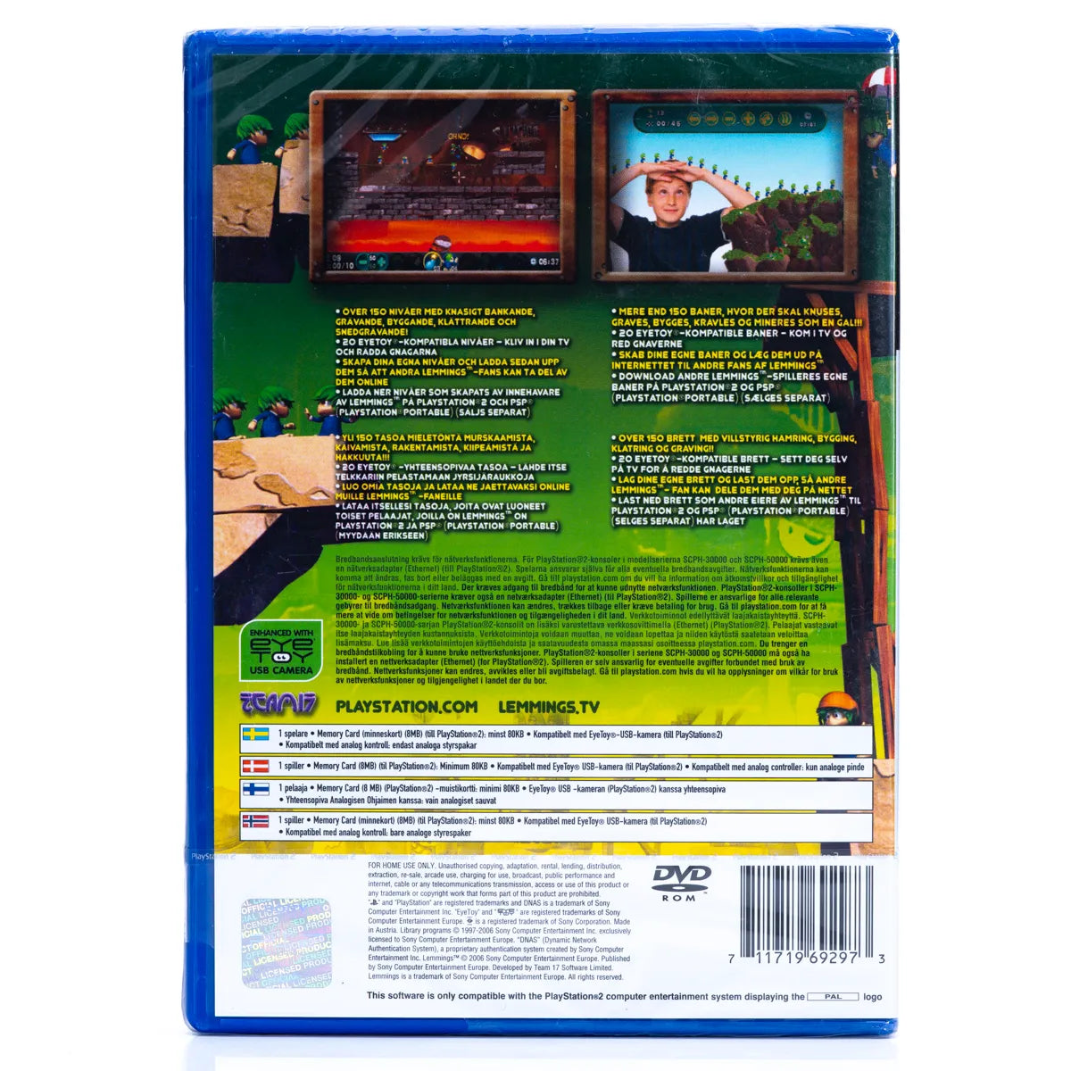 Lemmings - PS2 spill (Forseglet) - Retrospillkongen