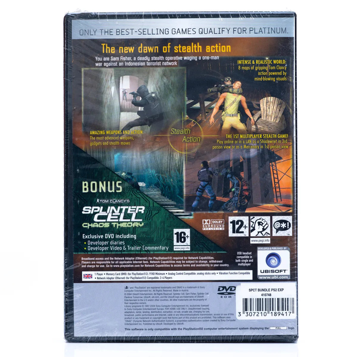 Tom Clancy's Splinter Cell: Pandora Tomorrow (Forseglet) - PS2 spill - Retrospillkongen