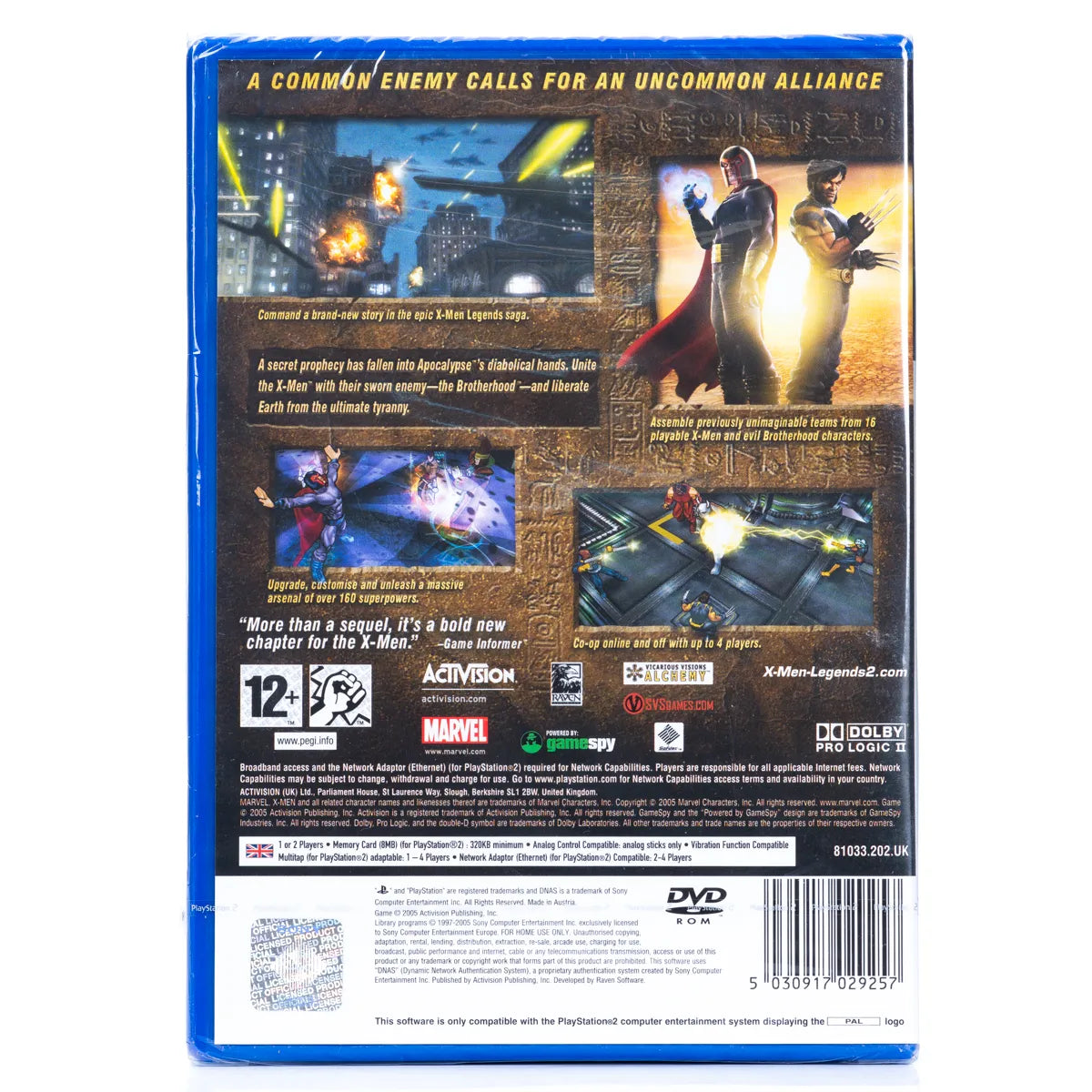 X-Men: Legends II - Rise of Apocalypse - PS2 spill (Forseglet) - Retrospillkongen