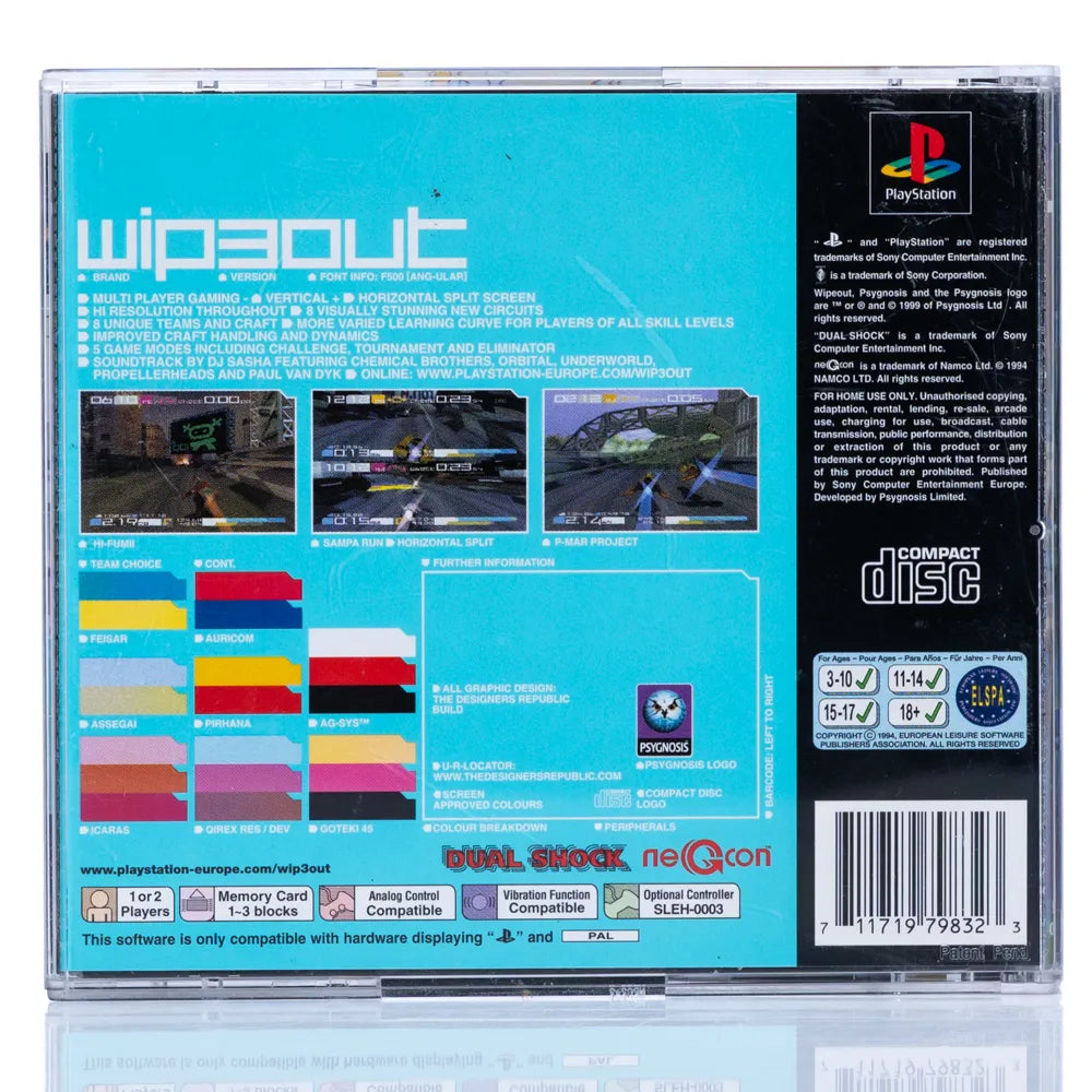 Wip3out - PS1 spill - Retrospillkongen