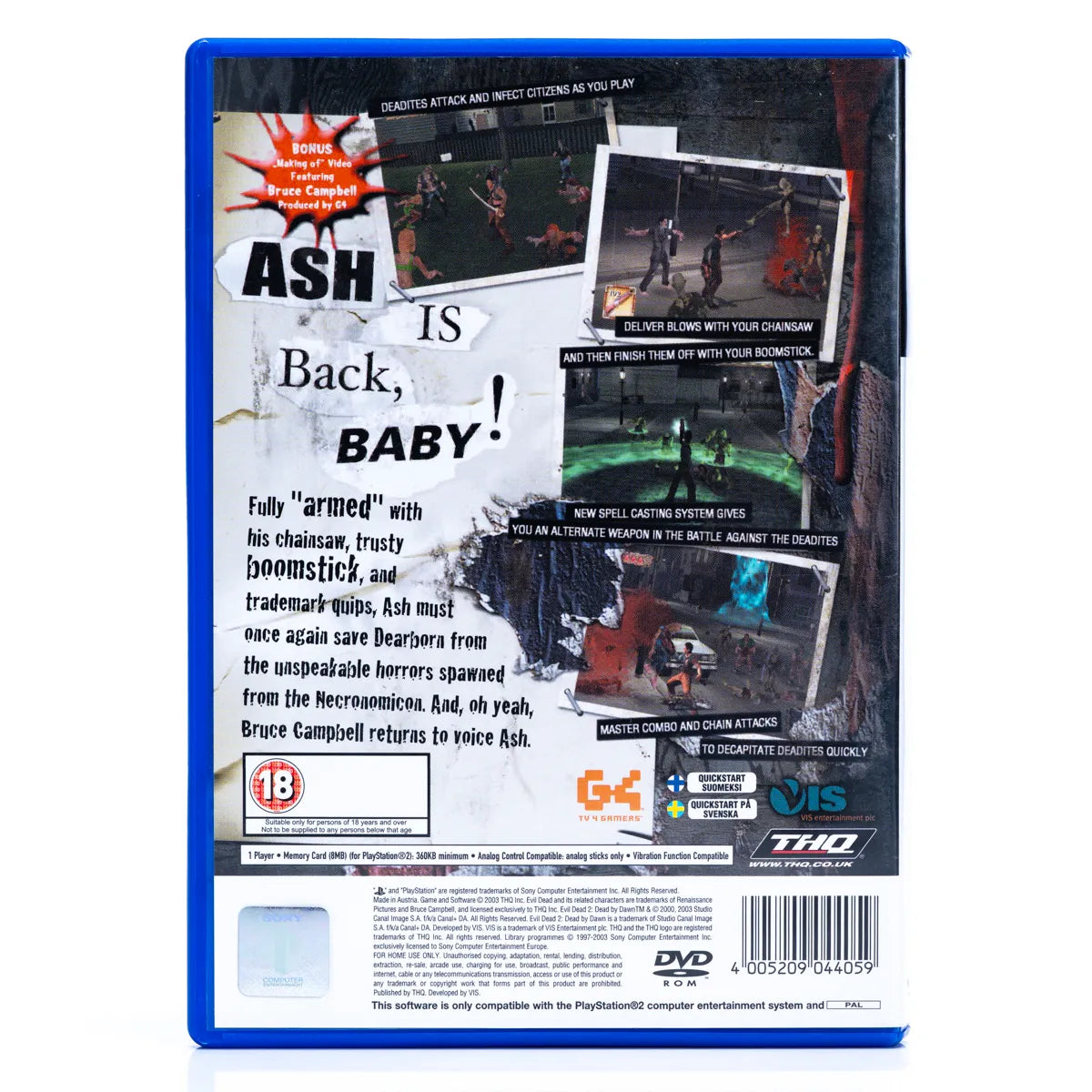 Evil Dead: A Fistful of Boomstick - PS2 spill - Retrospillkongen
