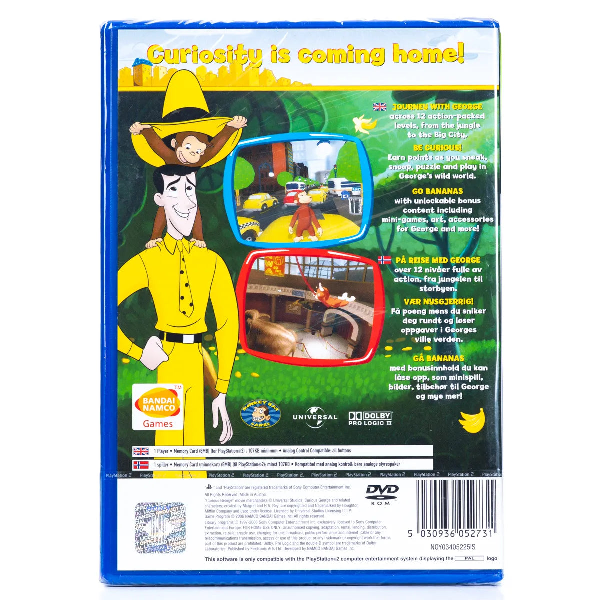 Curious George - PS2 Spill (Forseglet) - Retrospillkongen