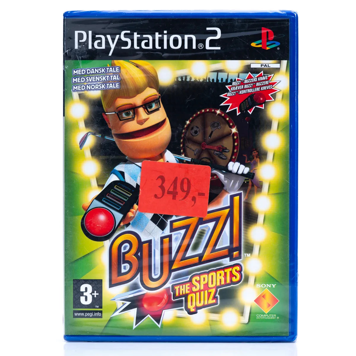 Buzz! The Sports Quiz - PS2 Spill (Forseglet) - Retrospillkongen