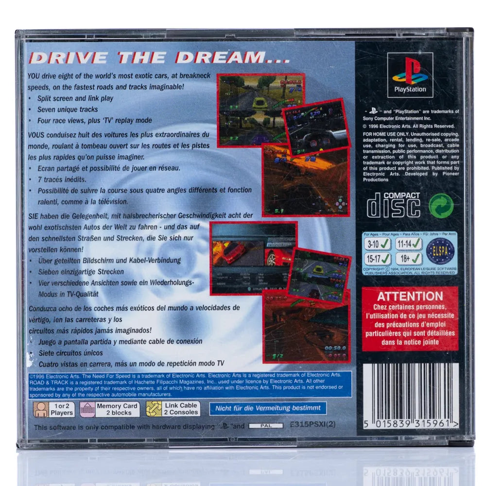 The Need for Speed - PS1 spill - Retrospillkongen