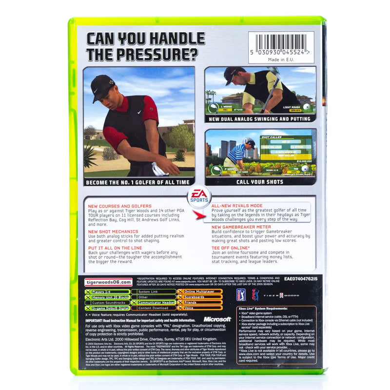 Tiger Woods PGA Tour 06 - Xbox spill