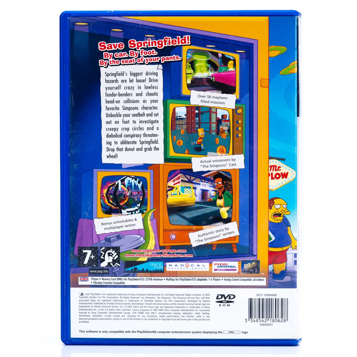 The Simpsons: Hit & Run - PS2 spill - Retrospillkongen