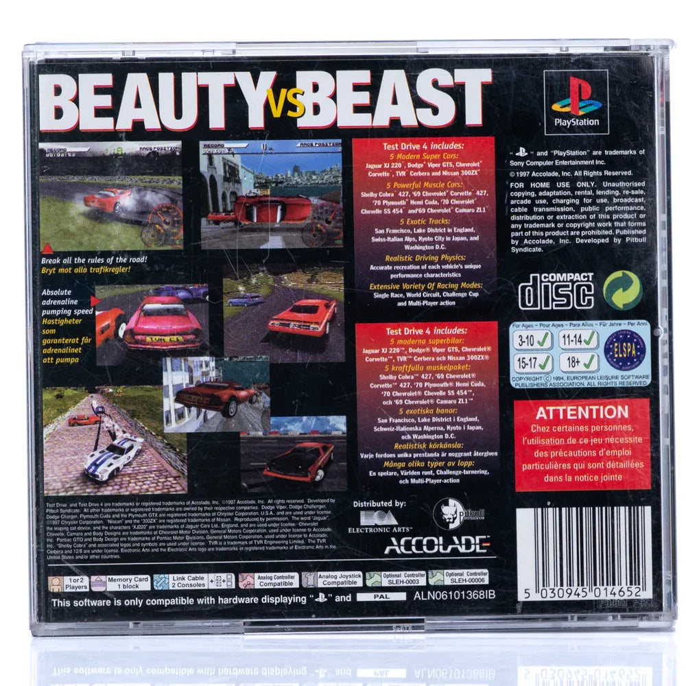 Test Drive 4 - PS1 spill - Retrospillkongen
