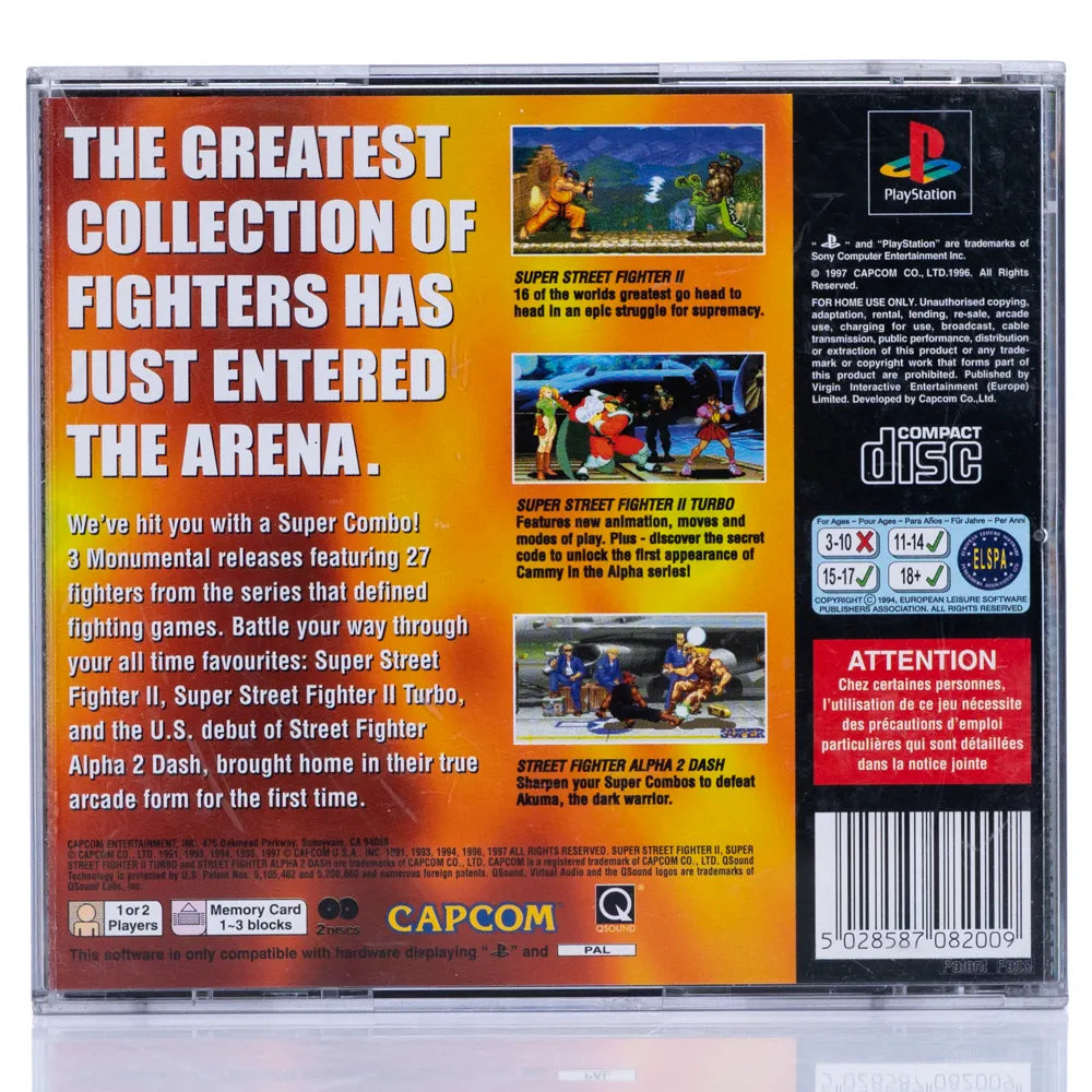 Street Fighter Collection - PS1 spill - Retrospillkongen