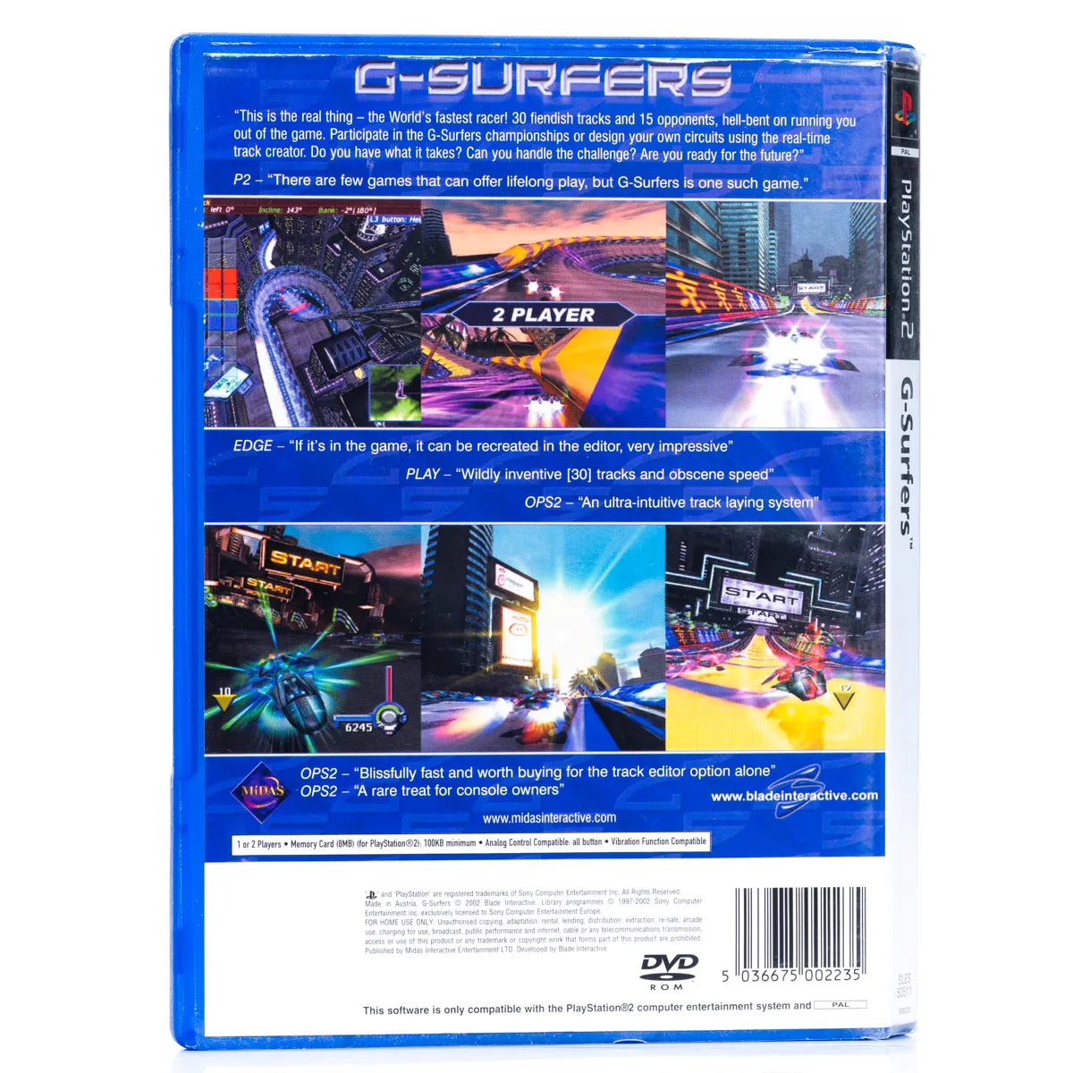 G-Surfers Featuring TrackMan - PS2 Spill - Retrospillkongen