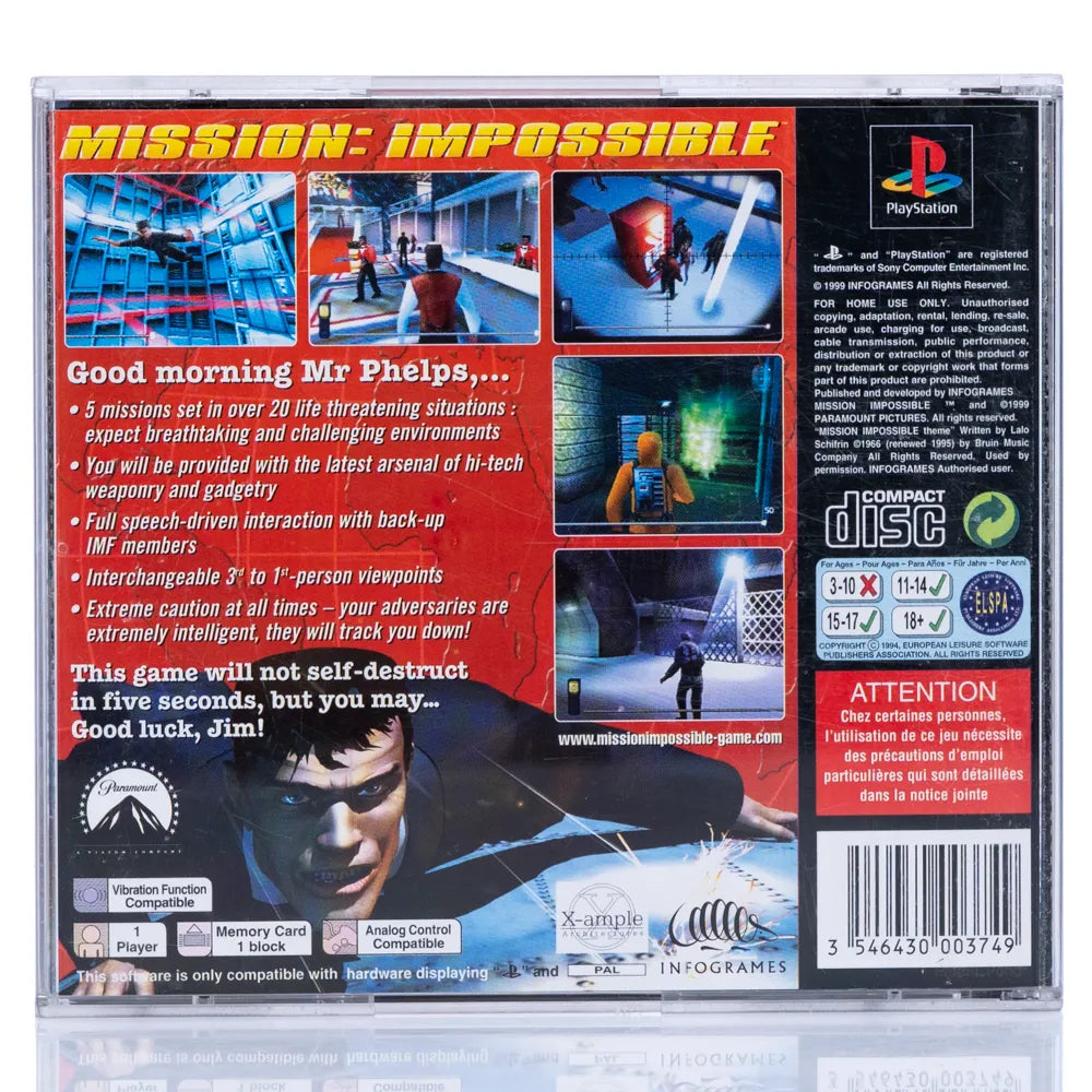Mission: Impossible - PS1 Spill - Retrospillkongen