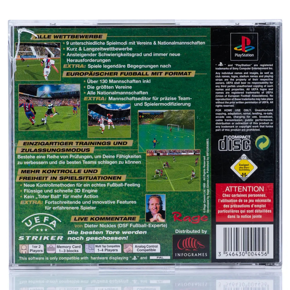UEFA Striker - PS1 spill - Retrospillkongen