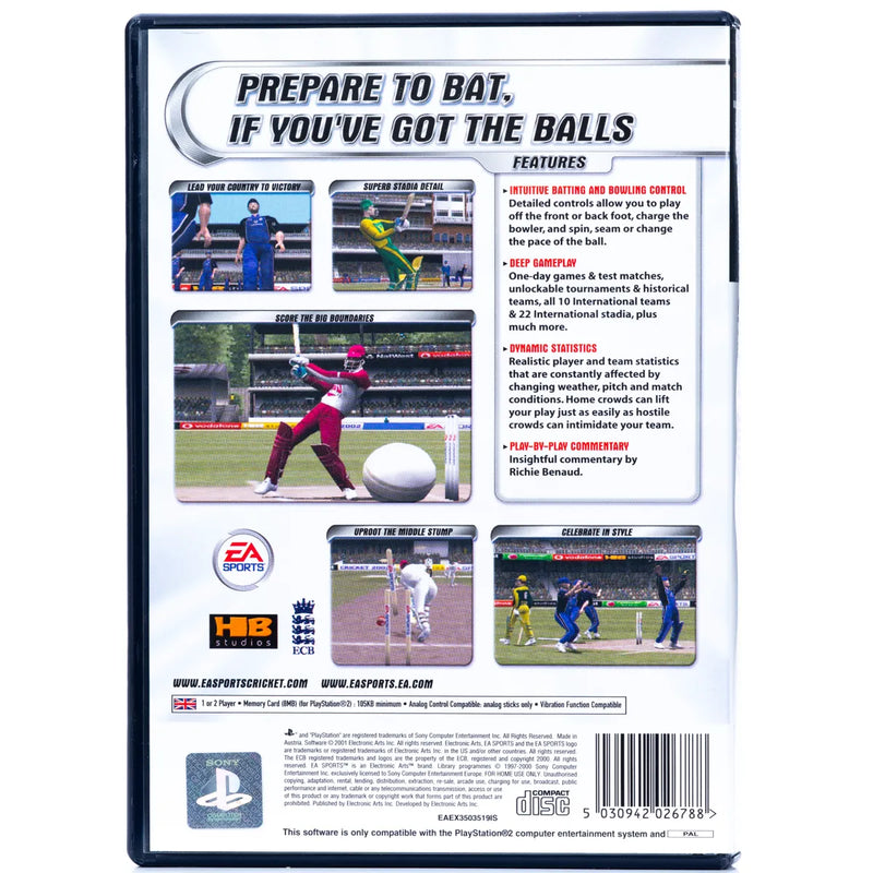 Cricket 2002 - PS2 Spill