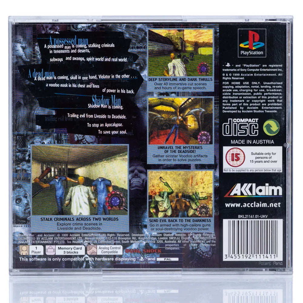 Shadow Man - PS1 spill - Retrospillkongen