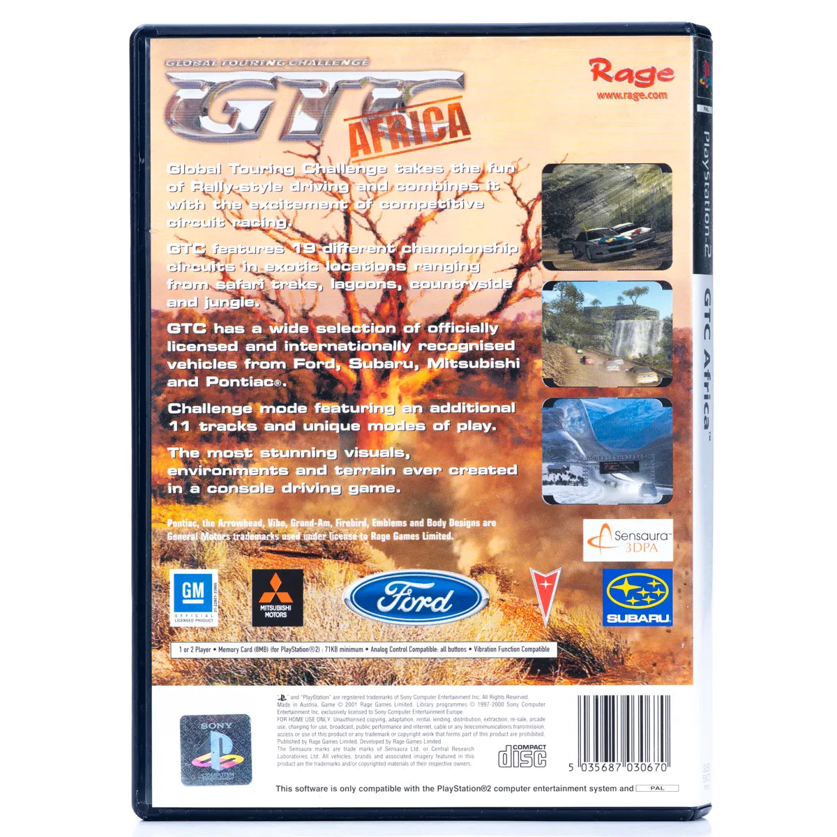 Global Touring Challenge: Africa - PS2 Spill - Retrospillkongen