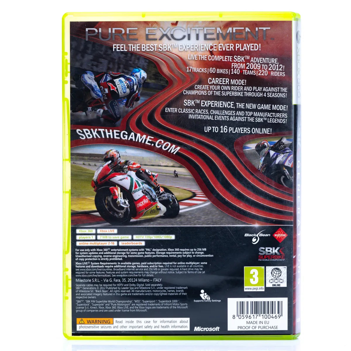SBK Generations - Xbox 360 spill - Retrospillkongen