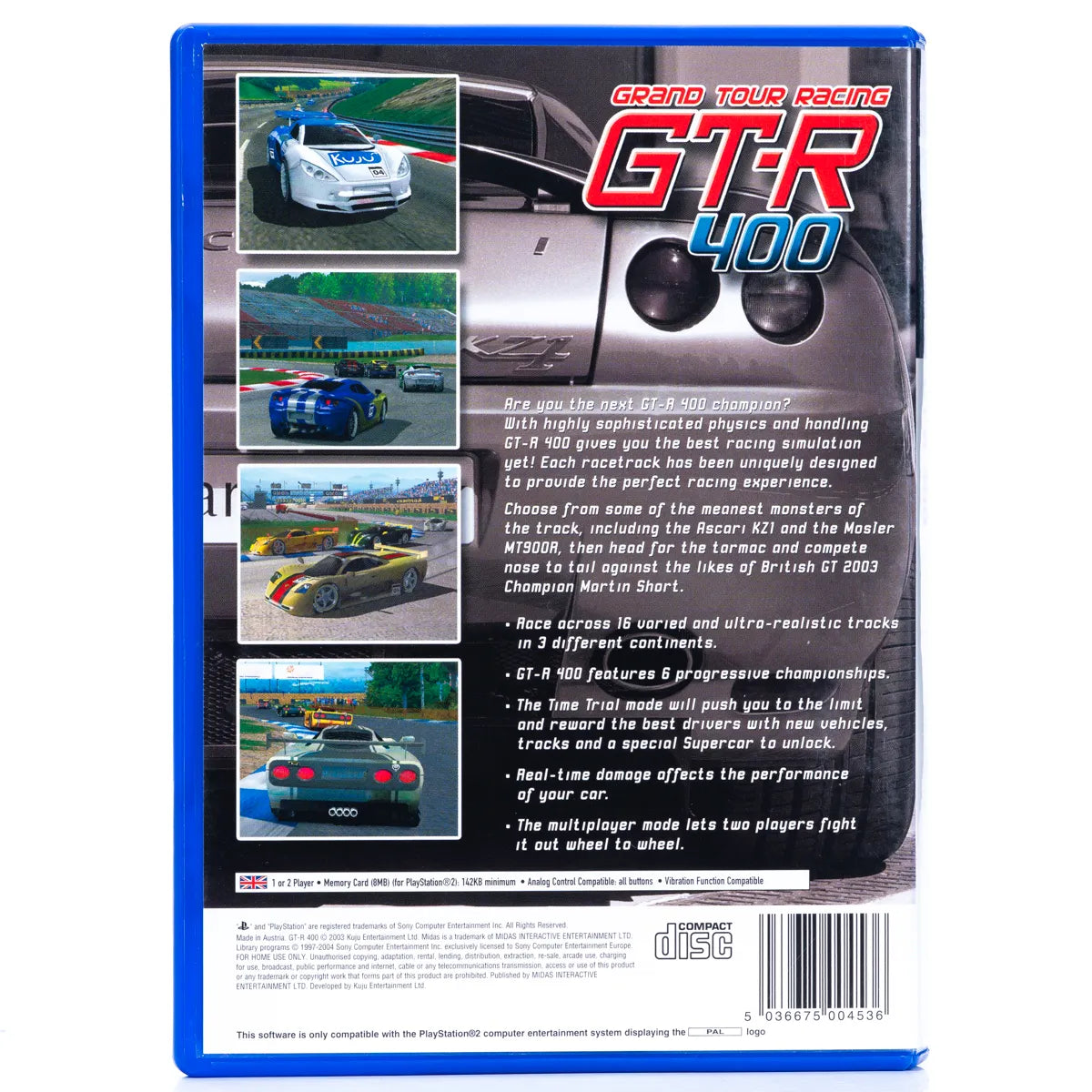Grand Tour Racing: GT-R 400 - PS2 Spill - Retrospillkongen