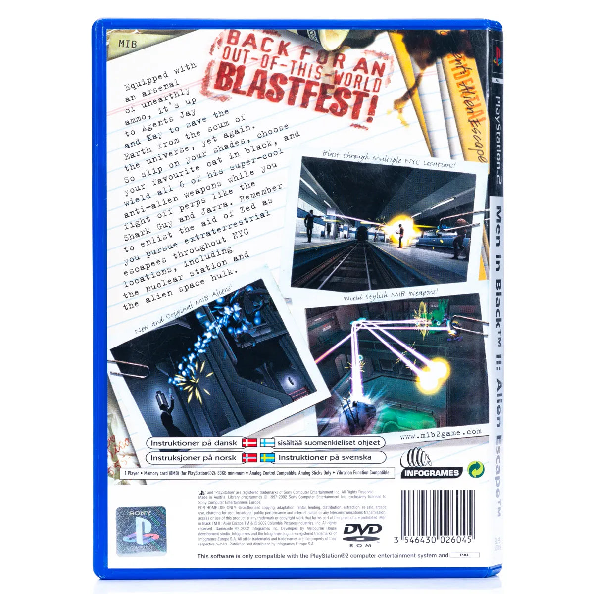 Men in Black II: Alien Escape - PS2 Spill - Retrospillkongen