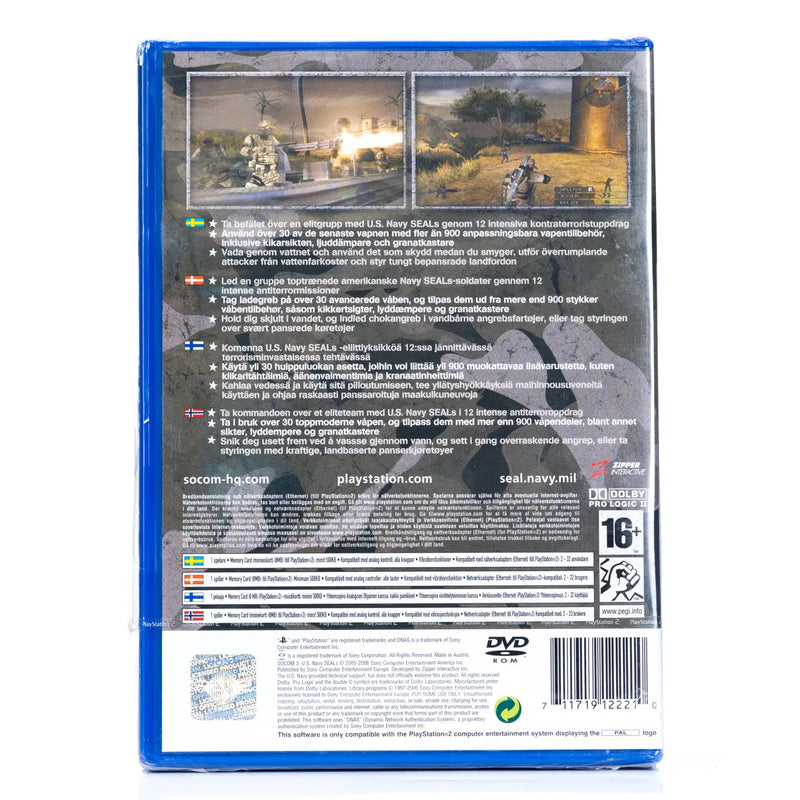 SOCOM 3: U.S. Navy SEALs - PS2 Spill (Forseglet)