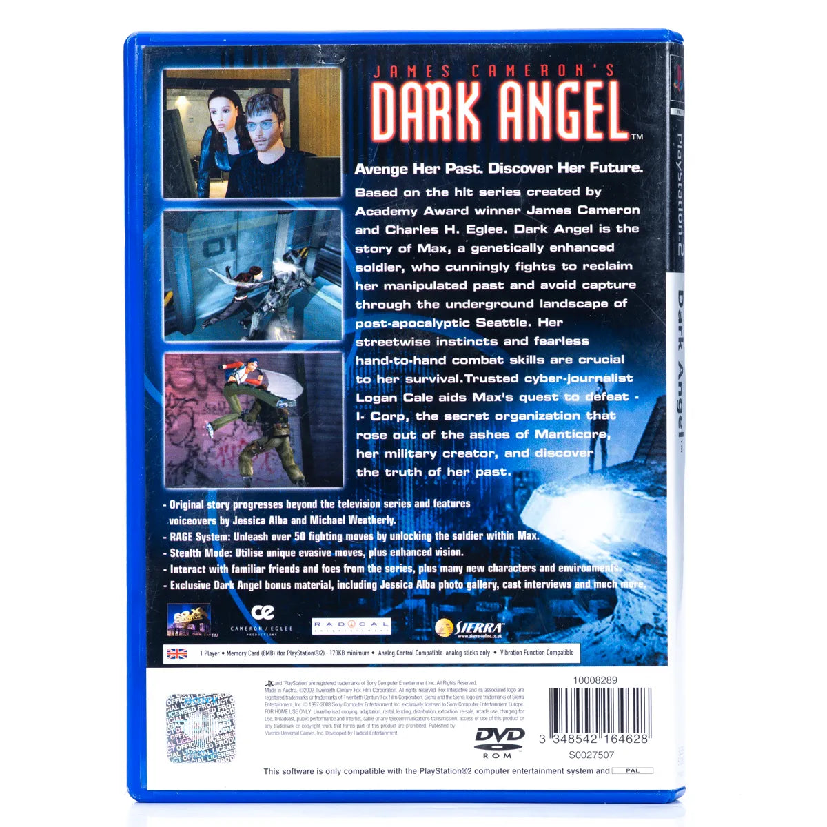 James Cameron’s Dark Angel - PS2 Spill - Retrospillkongen