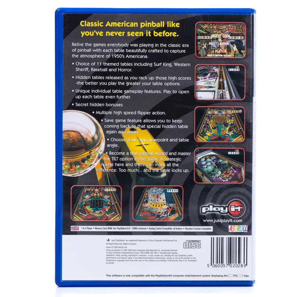 Pinball - PS2 spill - Retrospillkongen