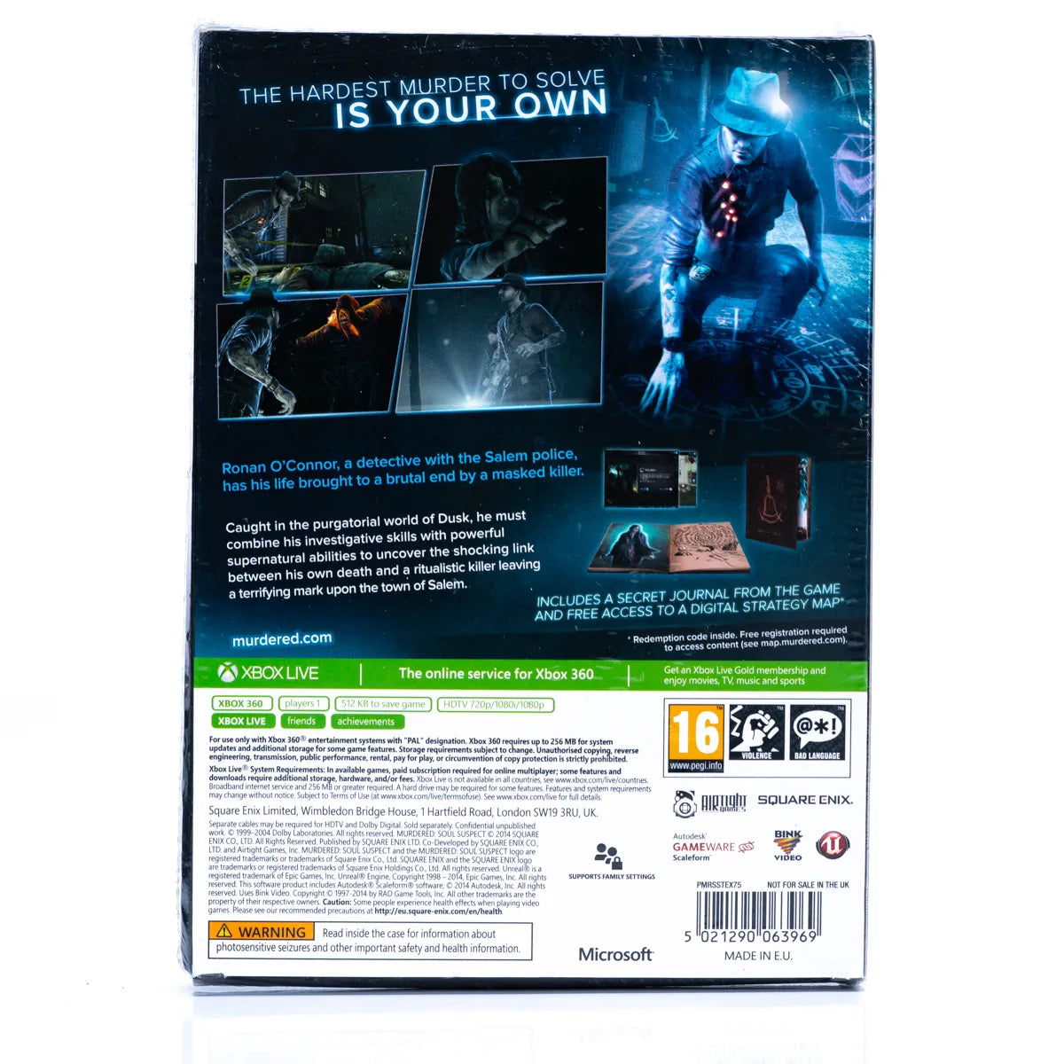 Murdered: Soul Suspect (Limited Edition) - Xbox 360 Spill (Forseglet) - Retrospillkongen
