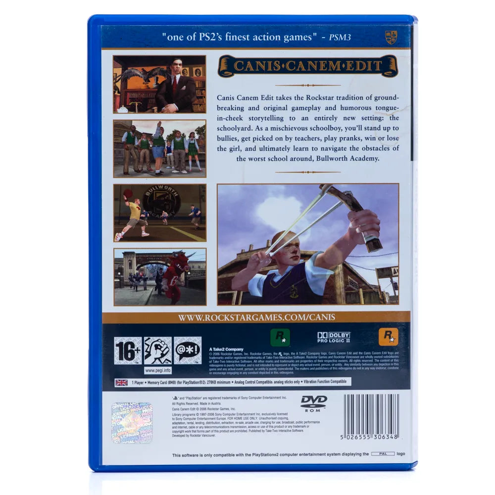 Canis Canem Edit | Bully - PS2 spill - Retrospillkongen