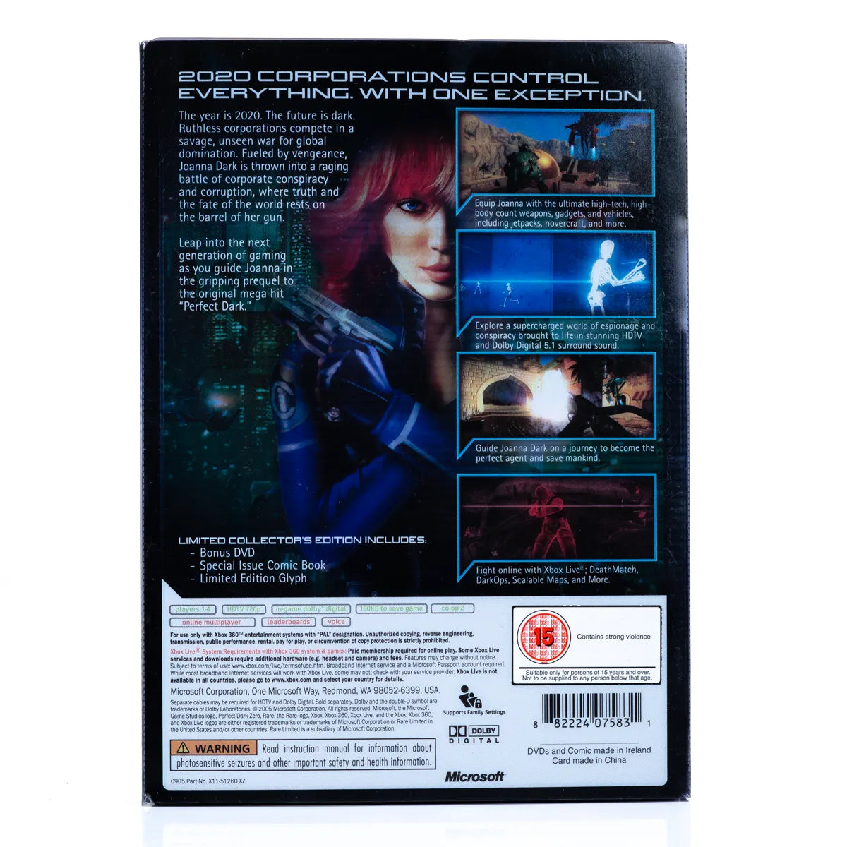 Perfect Dark Zero Limited Collectors Edition - Xbox 360 spill - Retrospillkongen