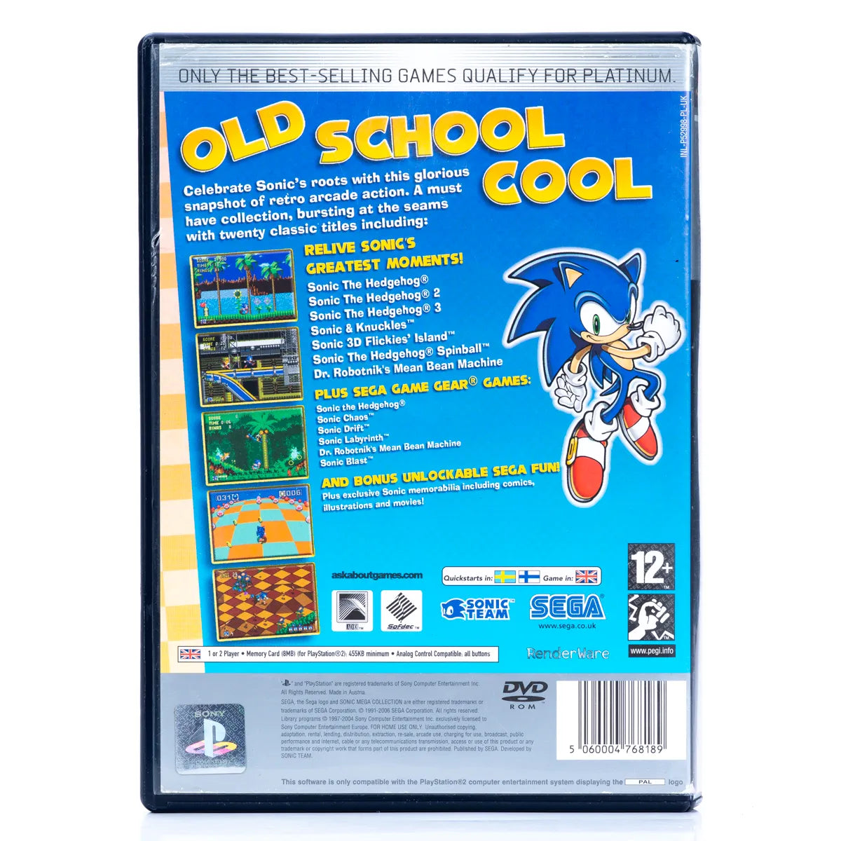 Sonic Mega Collection Plus - PS2 spill - Retrospillkongen