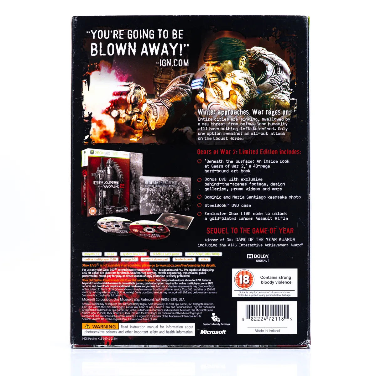 Gears of War 2 Limited Edition (Steelbook) - Xbox 360 spill - Retrospillkongen