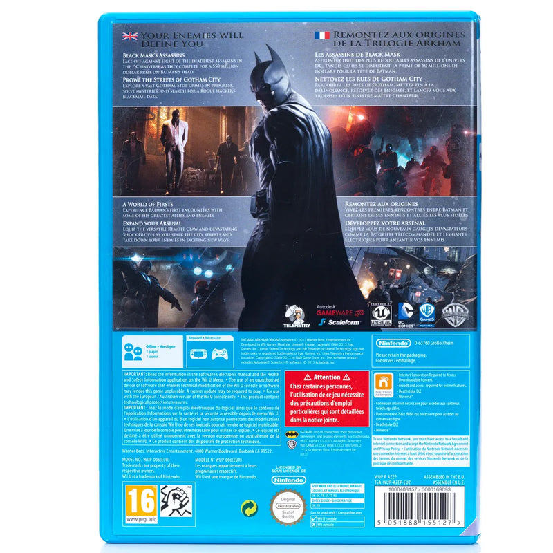 Batman: Arkham Origins - Wii U Spill