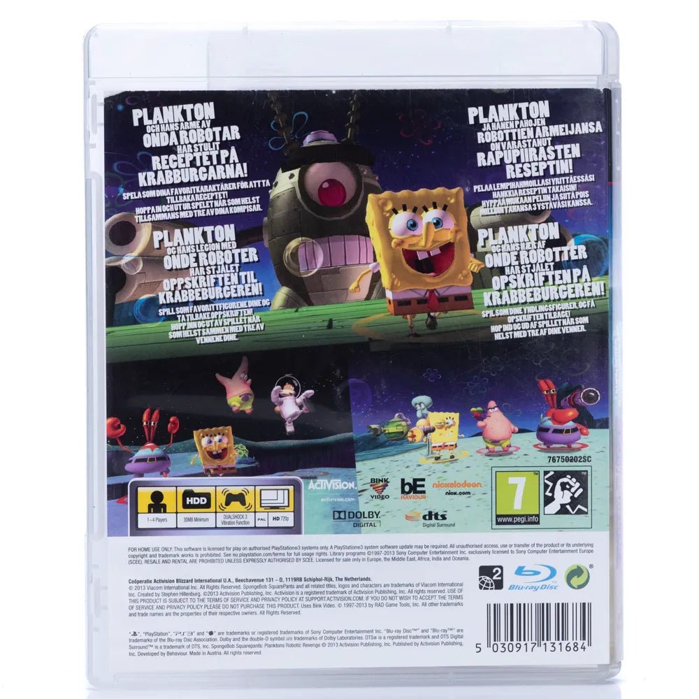 SpongeBob SquarePants: Plankton's Robotic Revenge - PS3 Spill - Retrospillkongen